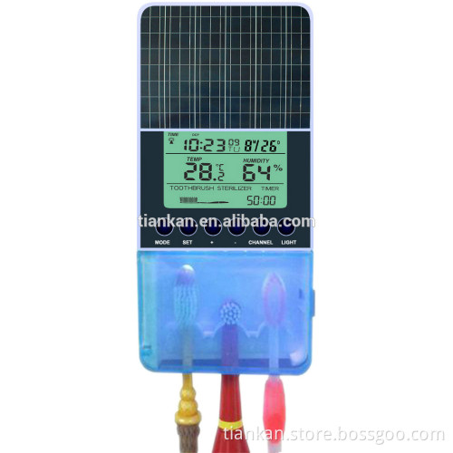 TB2025 Weather Station & Toothbrush Sanitizer with Solar Power
